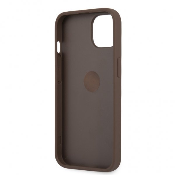 Guess iPhone 13 Deksel Ring Stand Brun