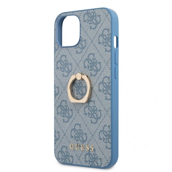 Guess iPhone 13 Mini Deksel Ring Stand Blå