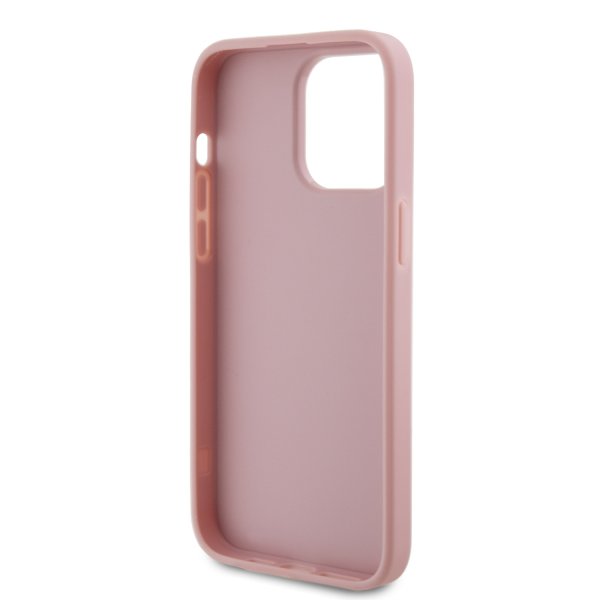 Guess iPhone 15 Pro Max Deksel Fixed Glitter Rosa