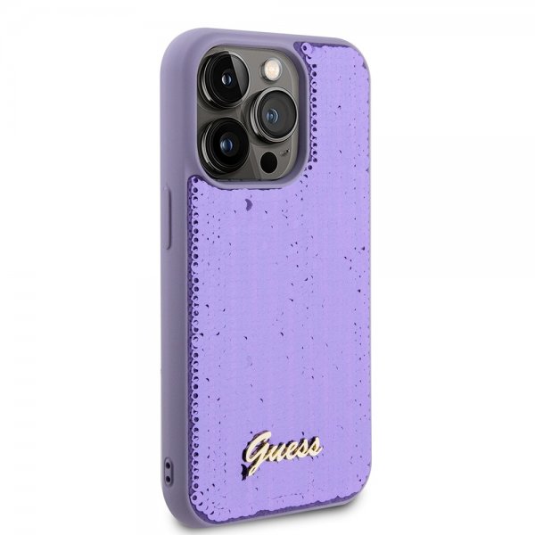 Guess iPhone 15 Pro Max Deksel Sequin Lilla