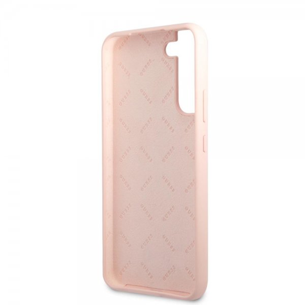 Guess Samsung Galaxy S22 Plus Deksel Script Metal Logo Pale Pink