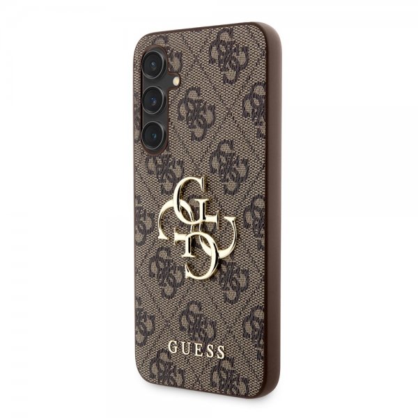 Guess Samsung Galaxy S23 FE Deksel 4G Metal Logo Brun
