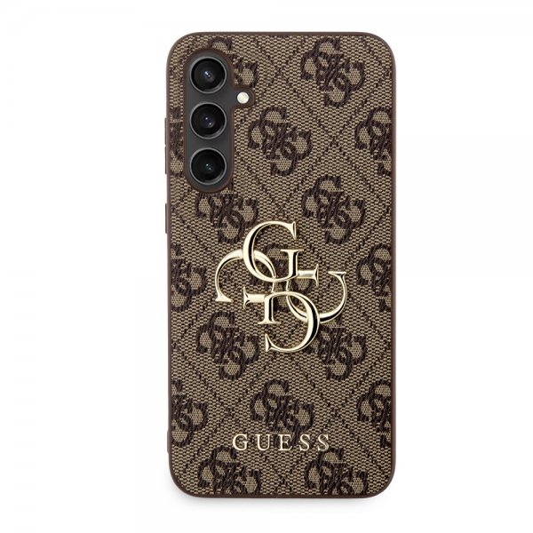 Guess Samsung Galaxy S23 FE Deksel 4G Metal Logo Brun