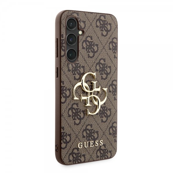 Guess Samsung Galaxy S23 FE Deksel 4G Metal Logo Brun