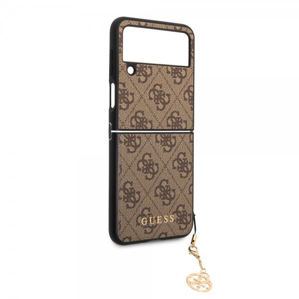 Guess Samsung Galaxy Z Flip 4 Deksel 4G Charms Brun