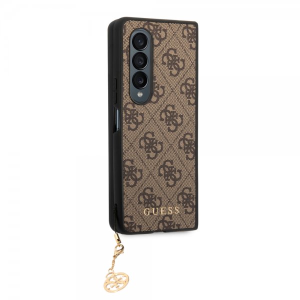 Guess Samsung Galaxy Z Fold 4 Deksel 4G Charms Brun