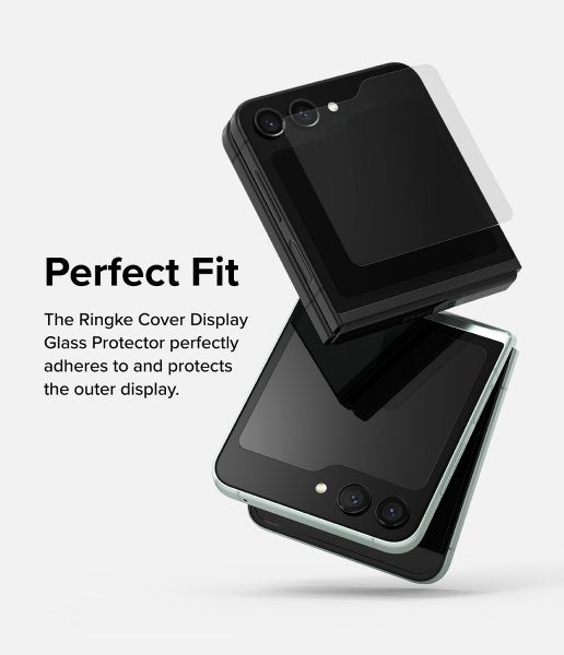 Ringke Samsung Galaxy Z Flip 5 Skjermbeskytter Cover Display Protector Glass 2-pakning