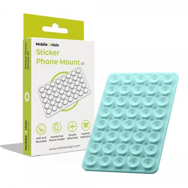 Mobile Origin Holder Sticker Phone Mount Blå