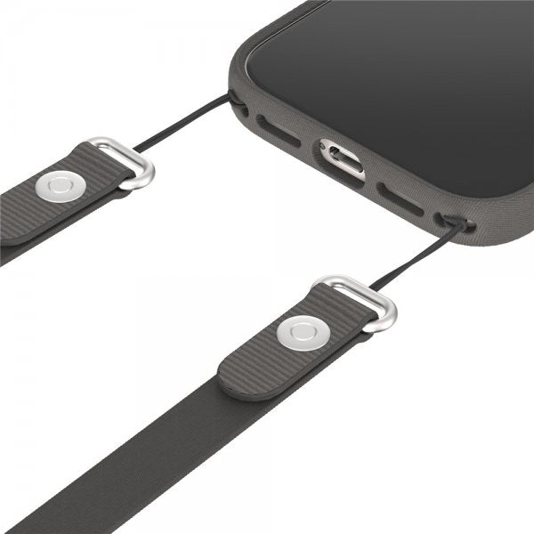 Snørebånd Quick Release Phone Lanyard Detachable Magnetic Svart