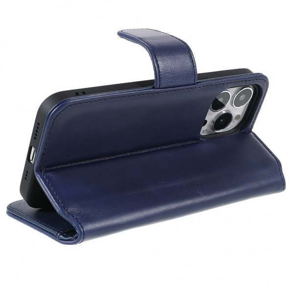 Nordic Covers iPhone 14 Pro Etui Essential Leather Heron Blue