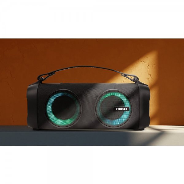 Streetz Høyttaler B100 Bluetooth Boombox Speaker Svart