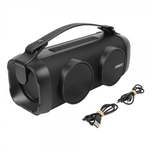 Streetz Høyttaler B100 Bluetooth Boombox Speaker Svart