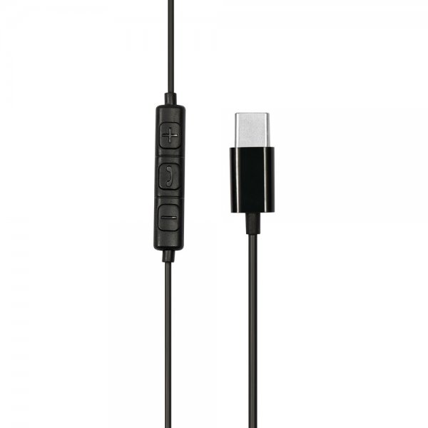 Streetz Hodetelefoner C200 Semi-In-Ear Headset USB-C Svart