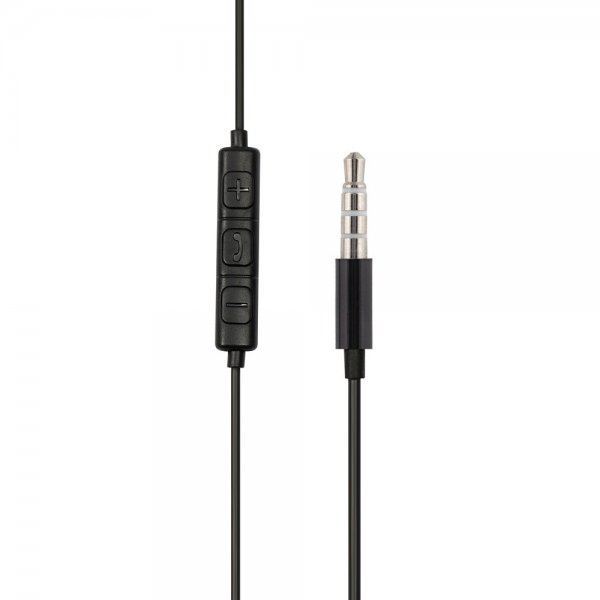 Streetz Hodetelefoner E100 Semi-In-Ear Earbuds 3.5mm Svart