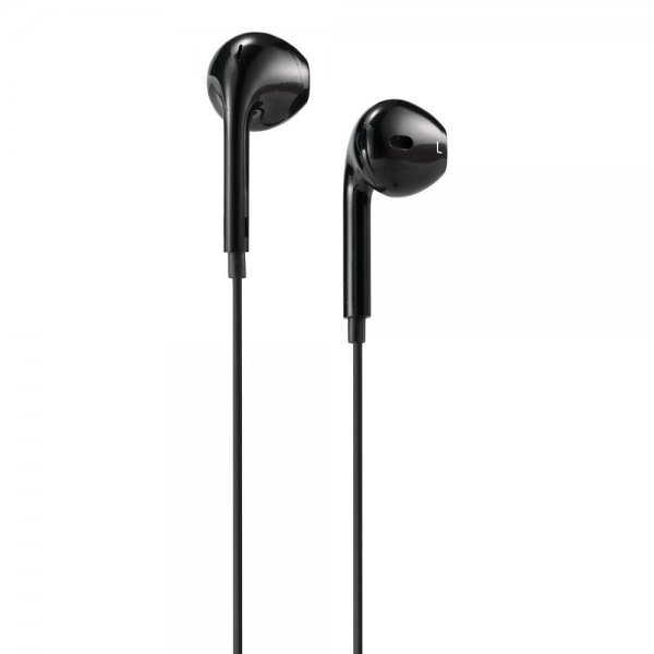 Streetz Hodetelefoner E100 Semi-In-Ear Earbuds 3.5mm Svart