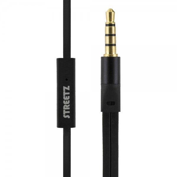 Streetz Hodetelefoner E110 Earbuds 3.5mm Svart