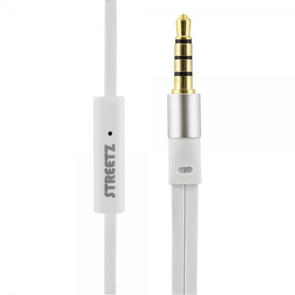 Streetz Hodetelefoner E110 Earbuds 3.5mm Hvit
