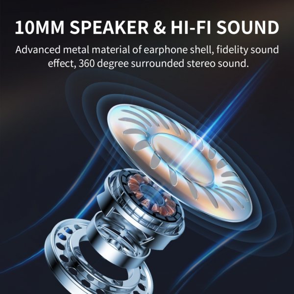 Joyroom Hodetelefoner JR-EC04 USB-C Sølv