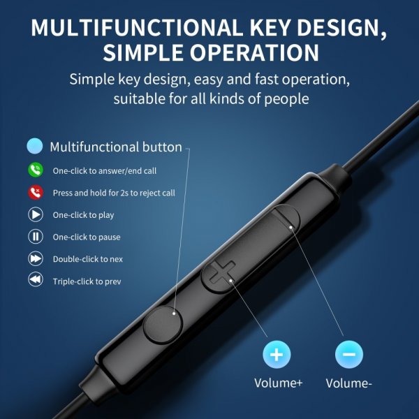 Joyroom Hodetelefoner JR-EC04 USB-C Sølv