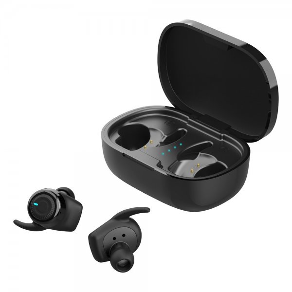 Streetz Hodetelefoner T220 Wireless Earbuds Stay-In-Ear Svart