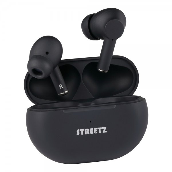 Streetz Hodetelefoner T230 Wireless Earbuds In-Ear Svart
