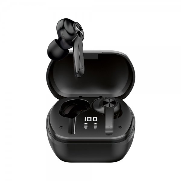 Xqisit Hodetelefoner TW300 True Wireless Earphones ANC Svart