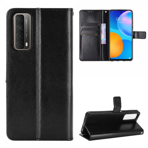 Huawei P Smart 2021 Etui Skinntekstur Svart