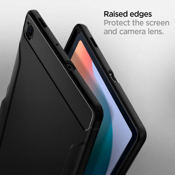 Spigen Samsung Galaxy Tab S6 Lite Deksel Rugged Armor Svart