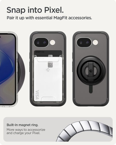 Spigen Google Pixel 10a Deksel Ultra Hybrid MagFit Frost Black