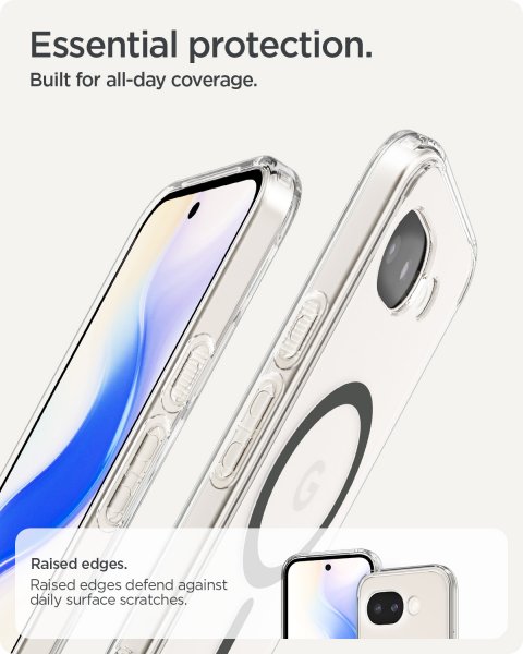 Spigen Google Pixel 10a Deksel Ultra Hybrid MagFit Clear Graphite