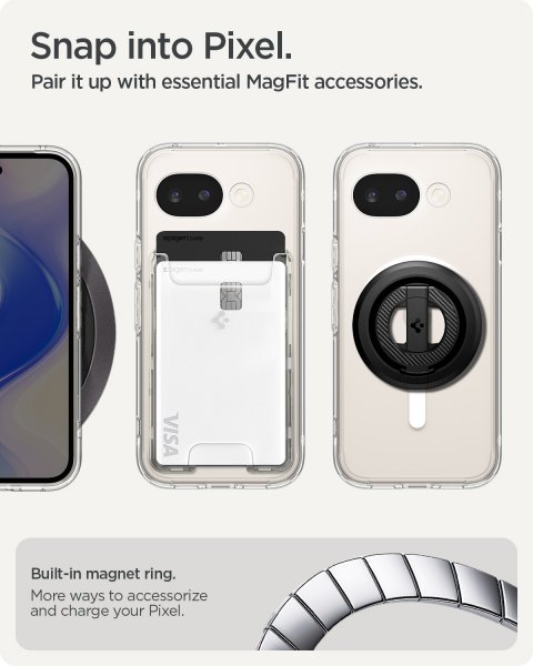 Spigen Google Pixel 10a Deksel Ultra Hybrid MagFit Clear White