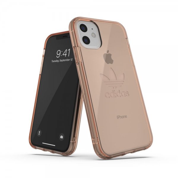 Adidas iPhone 11 Deksel OR Protective Clear Case FW19 Rose Gold