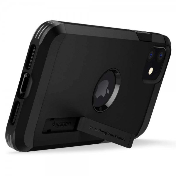 Spigen iPhone 11 Deksel Tough Armor Svart