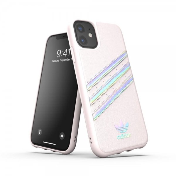 Adidas iPhone 11 Deksel OR Moulded Case FW19 Orchid Tint Holographic