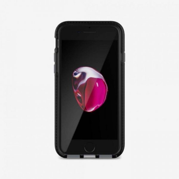 Tech21 iPhone 7/8/SE Deksel Evo Check TPU Transparent Svart