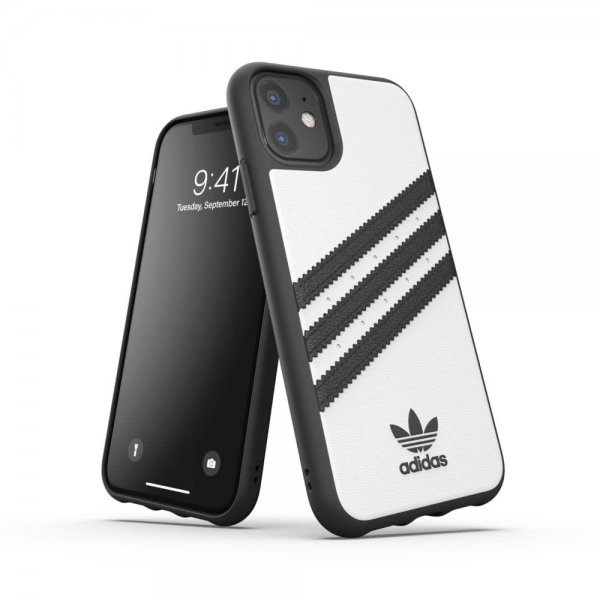 Adidas iPhone 11 Deksel OR Moulded Case PU FW19 Hvit Svart