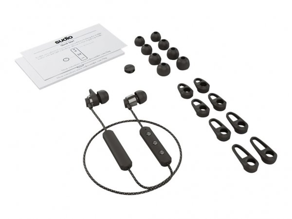 Sudio Tio Trådløsa Hodetelefoner In-Ear Vävd Kabler Svart