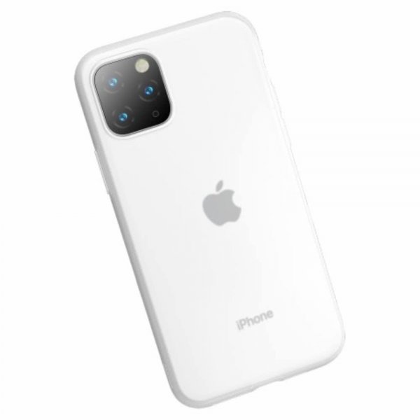 Baseus iPhone 11 Pro Max Deksel Jelly Liquid Silica Gel Hvit