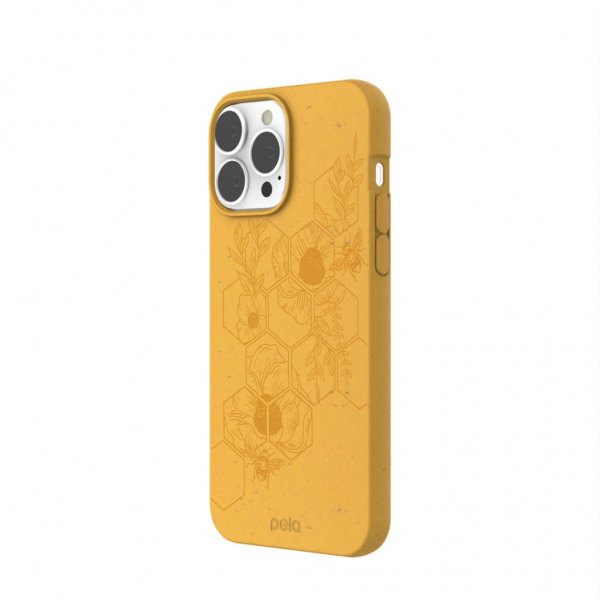 Pela iPhone 13 Pro Max Deksel Classic Honey Hive Edition