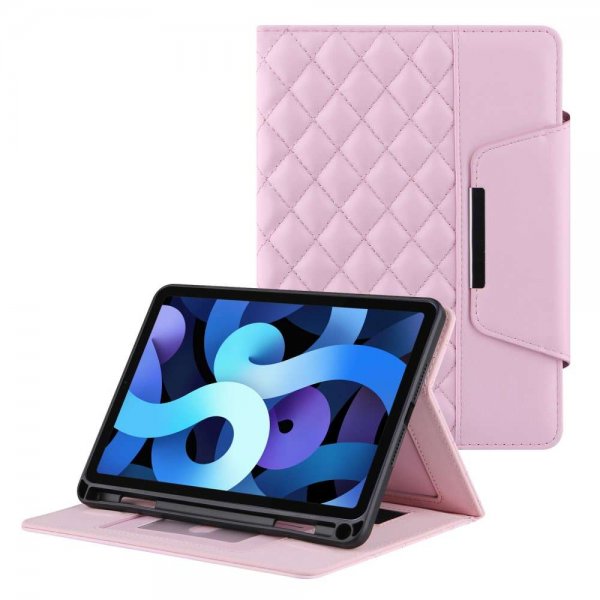 iPad 10.2 (gen 7/8/9) Etui Rombemønster Rosa