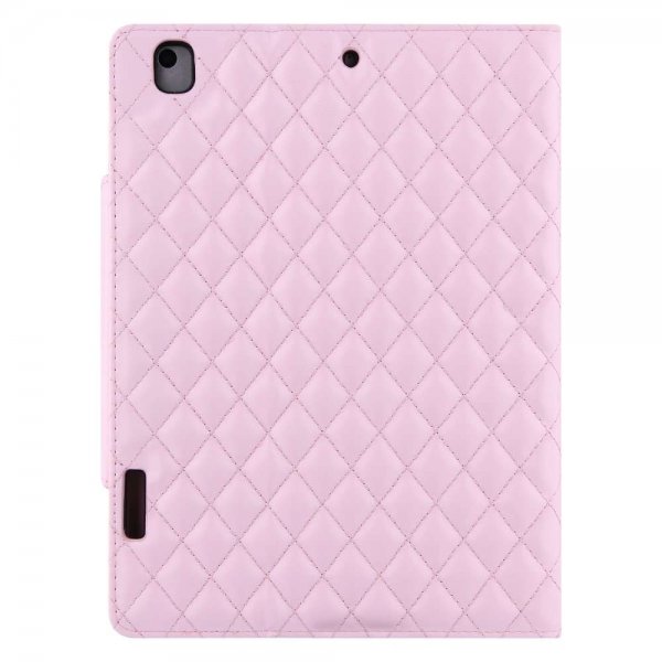 iPad 10.2 (gen 7/8/9) Etui Rombemønster Rosa