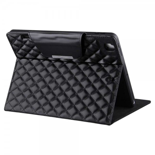 iPad 10.2 (gen 7/8/9) Etui Rombemønster Svart