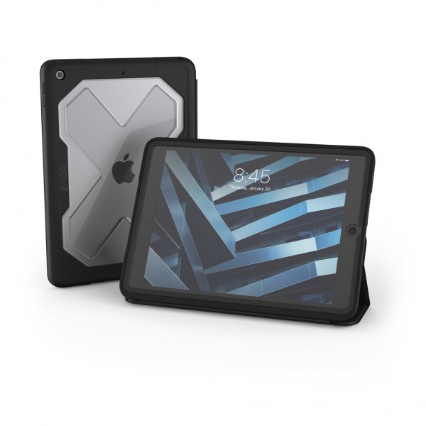 Zagg iPad 10.2 Etui Rugged Messenger Charcoal