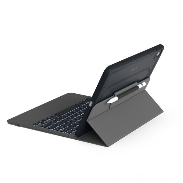 Zagg iPad 10.2 Etui med tastatur Rugged Messenger Keyboard Charcoal