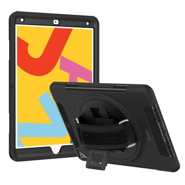 4smarts iPad 10.2 (gen 7/8/9) Deksel Rugged Case Grip Svart