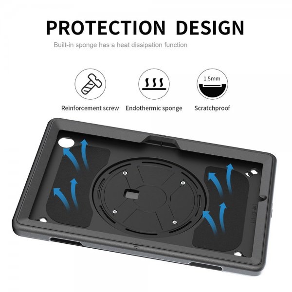 4smarts iPad 10.2 (gen 7/8/9) Deksel Rugged Case Grip Svart