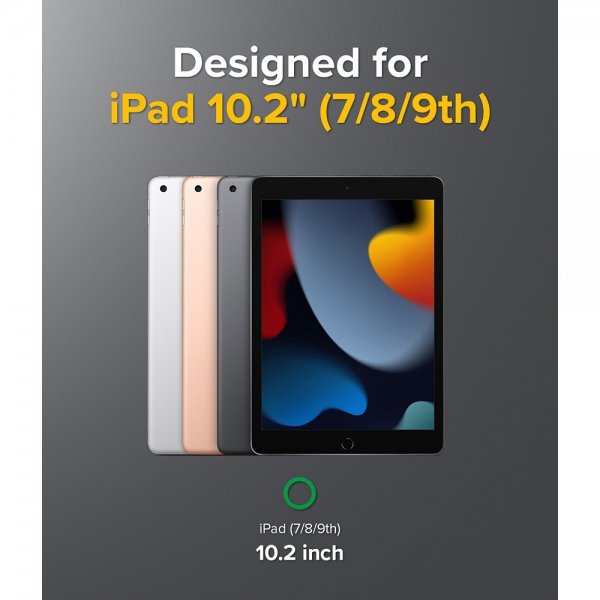 Ringke iPad 10.2 (gen 7/8/9) Deksel Fusion+ Strap Combo Lime Glow