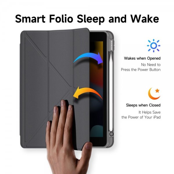Dux Ducis iPad 10.9 (gen 10)/iPad 11 (A16) Etui Magi Series Grå