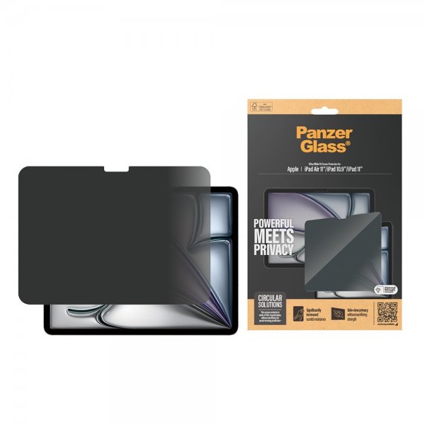 PanzerGlass iPad 10.9 (gen 10)/iPad 11 (A16)/iPad Air 11 (M2/M3) Skjermbeskytter Ultra-Wide Fit Privacy