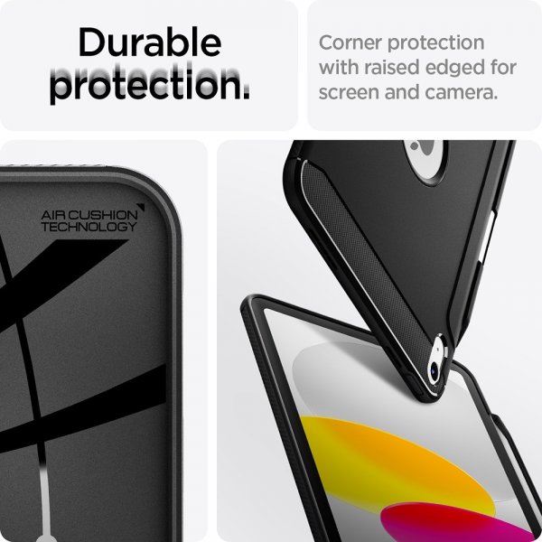Spigen iPad 10.9 (gen 10)/iPad 11 (A16) Deksel Rugged Armor Matte Black